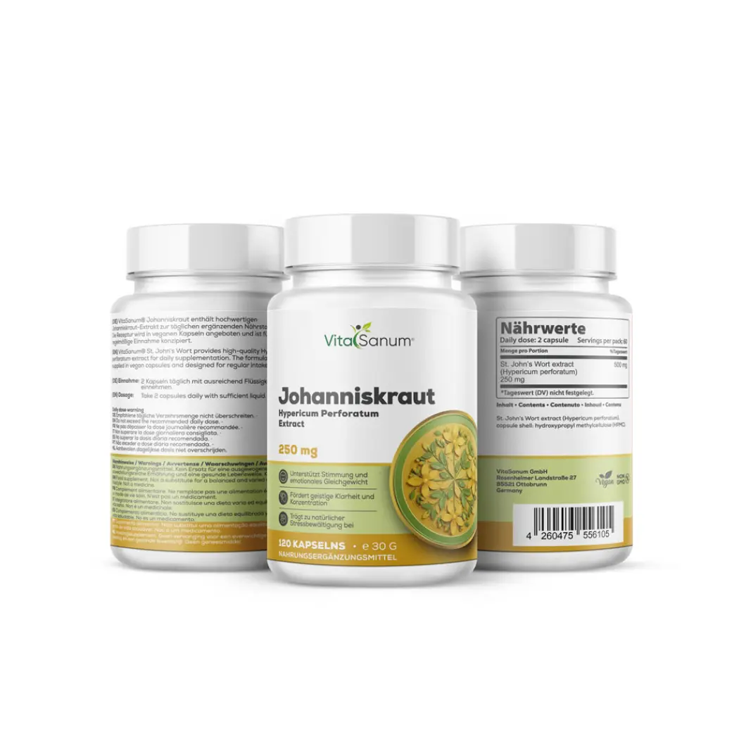 VitaSanum Millepertuis 500 mg – 120 gélules — VitaSanum