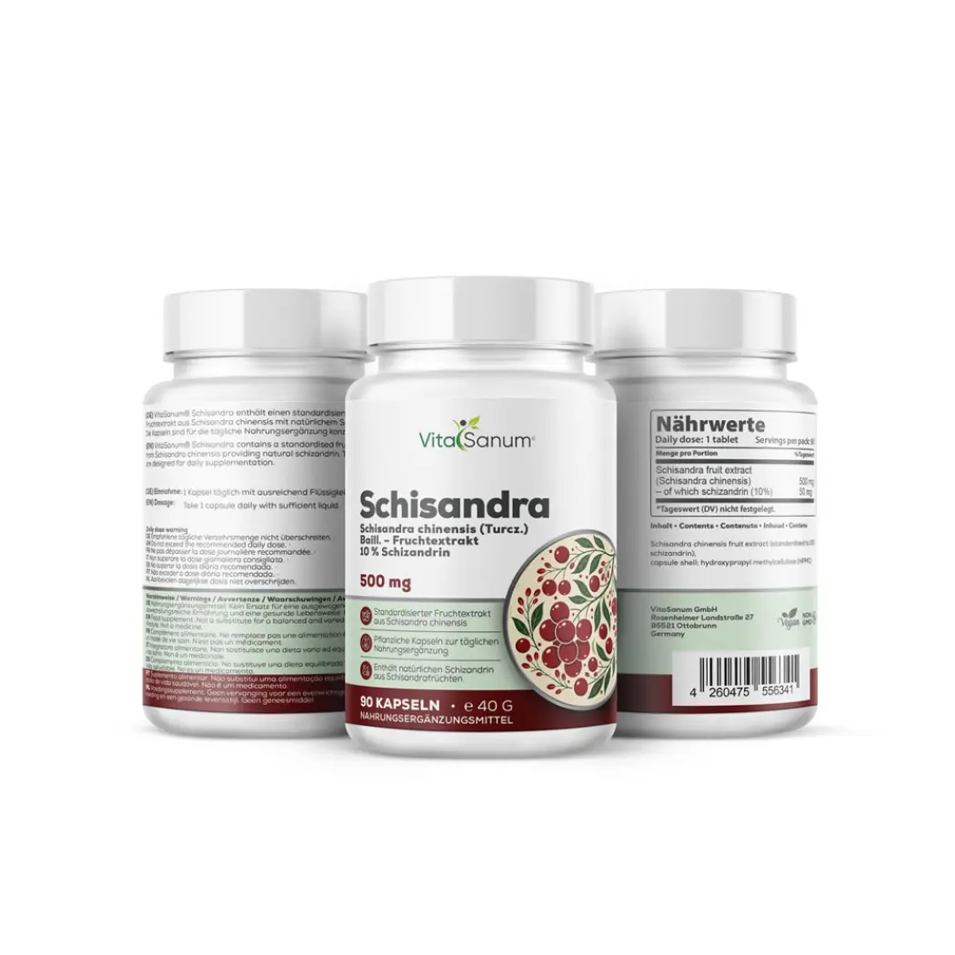 VitaSanum Schisandra 500 mg – 90 gélules — VitaSanum