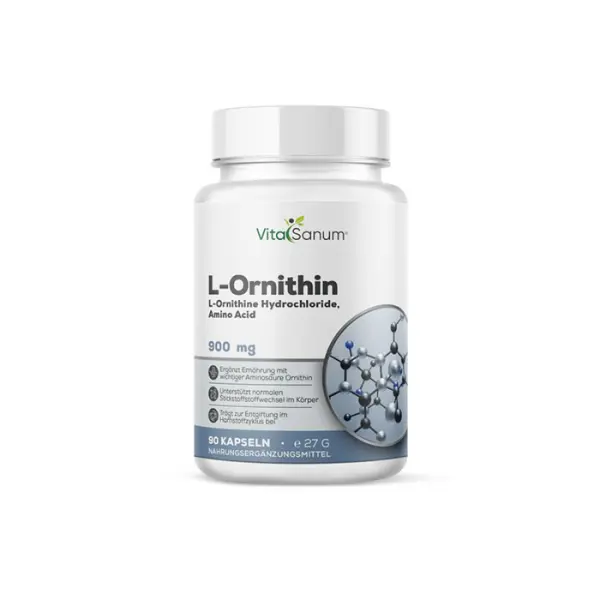 L-Ornithin 900 mg – 90 Kapseln