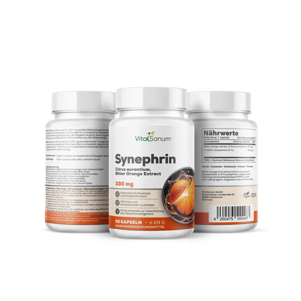 VitaSanum Synéphrine orange amère 330 mg – 90 gélules — VitaSanum