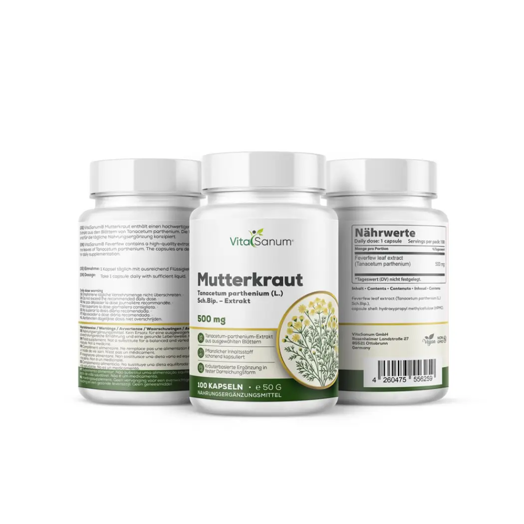 VitaSanum Grande camomille 500 mg – 100 gélules — VitaSanum