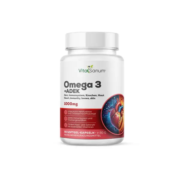 Omega 3 + ADEK 1000 mg 90 Kapseln