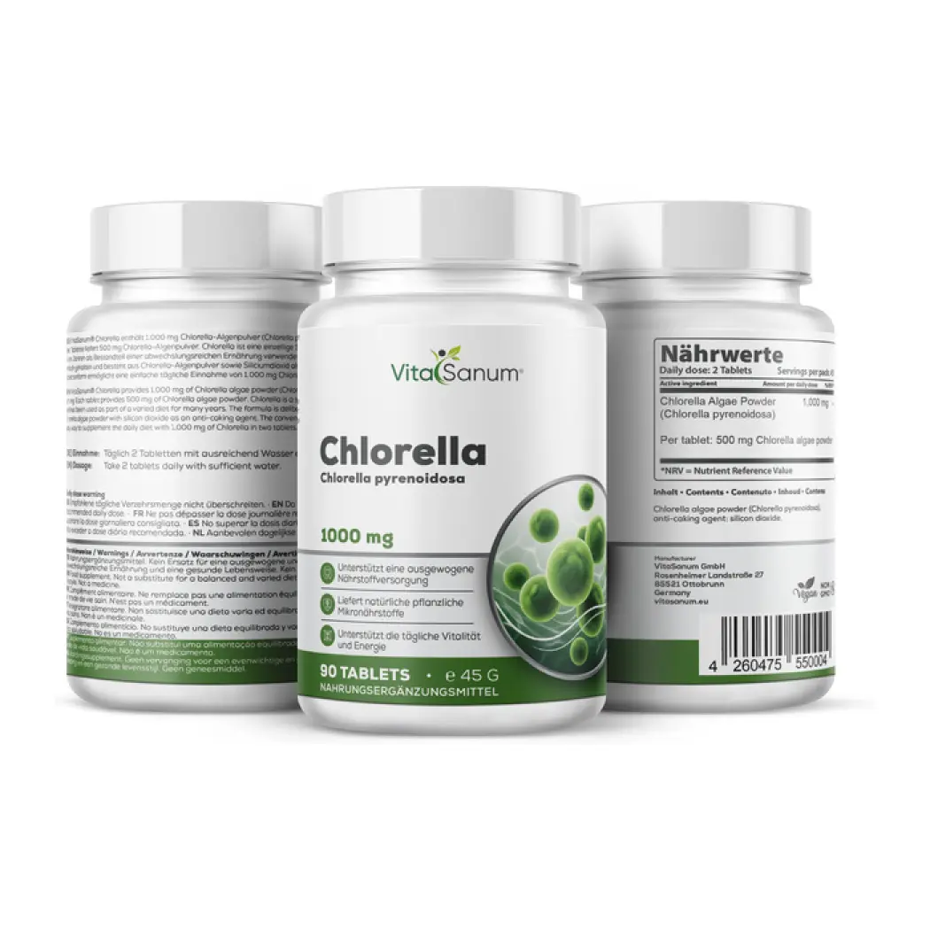 VitaSanum Chlorella 1000 mg – 90 comprimés — VitaSanum