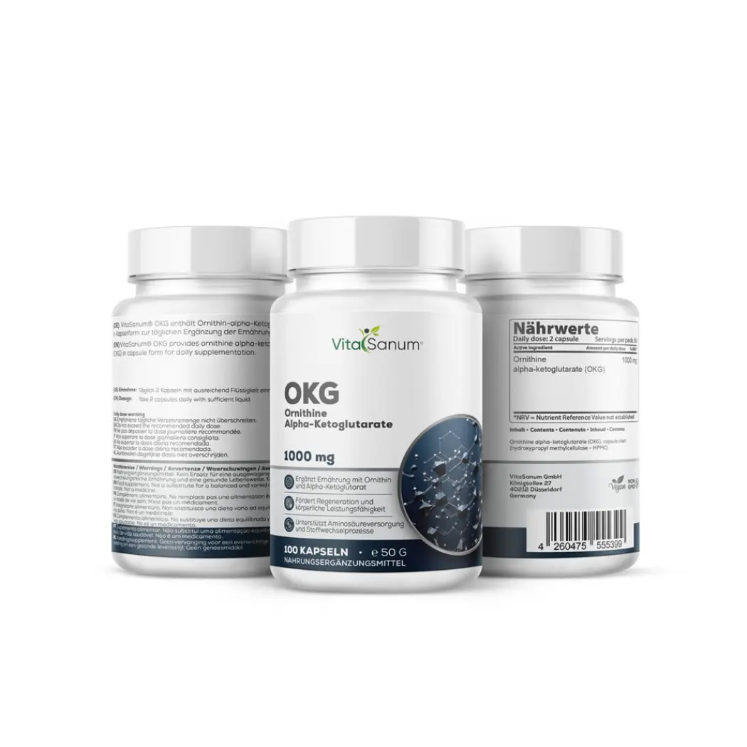VitaSanum OKG ornithine alpha-cétoglutarate 1000 mg – 100 gélules — VitaSanum