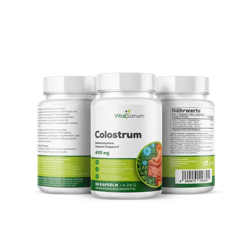 VitaSanum Colostrum bovin 400 mg – 60 gélules — VitaSanum