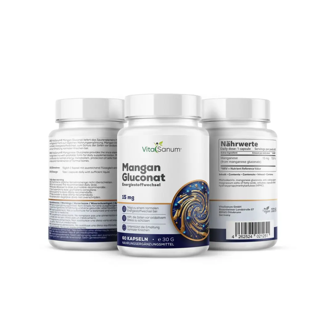 Mangan 15 mg - 100 Kapseln — VitaSanum
