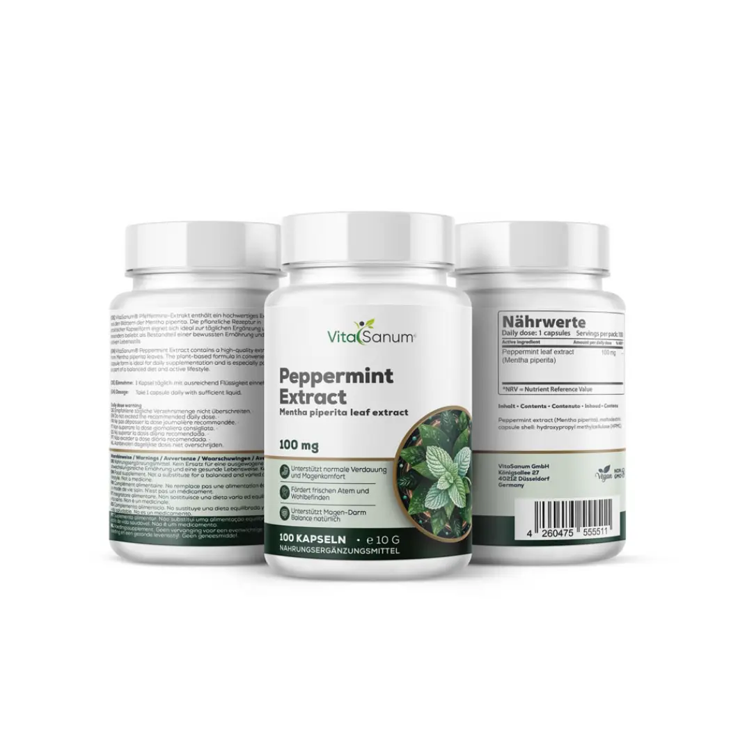 VitaSanum Menthe poivrée 100 mg – 100 gélules — VitaSanum