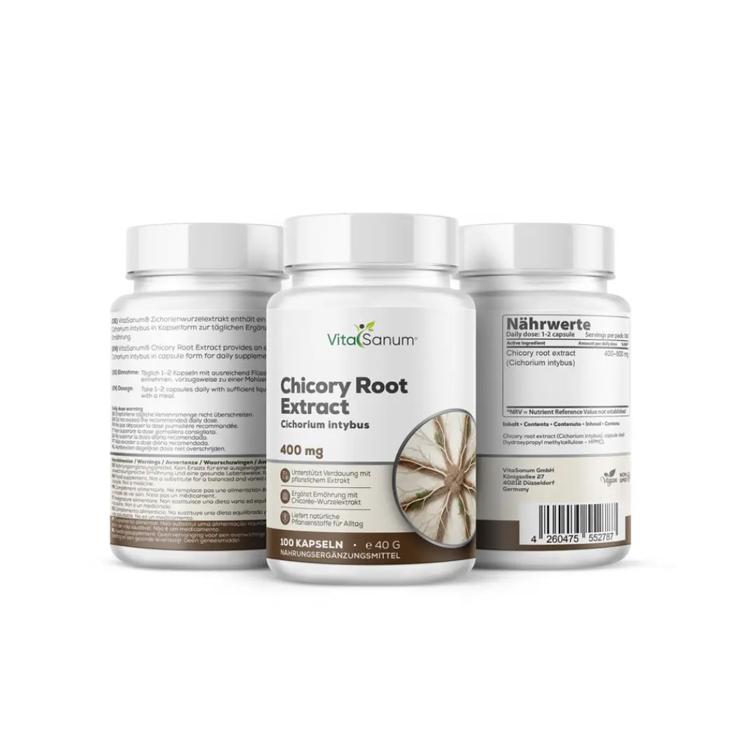 VitaSanum Extrait de racine de chicorée 800 mg – 100 gélules — VitaSanum