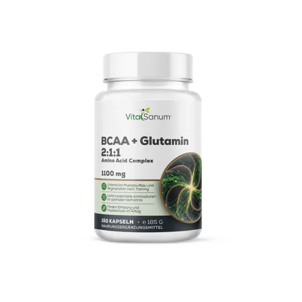 BCAA + Glutamine 5500 mg - 150 gélules