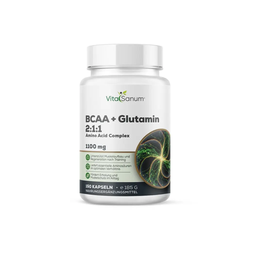 BCAA + Glutamine 2:1:1 5500 mg - 150 gélules — VitaSanum