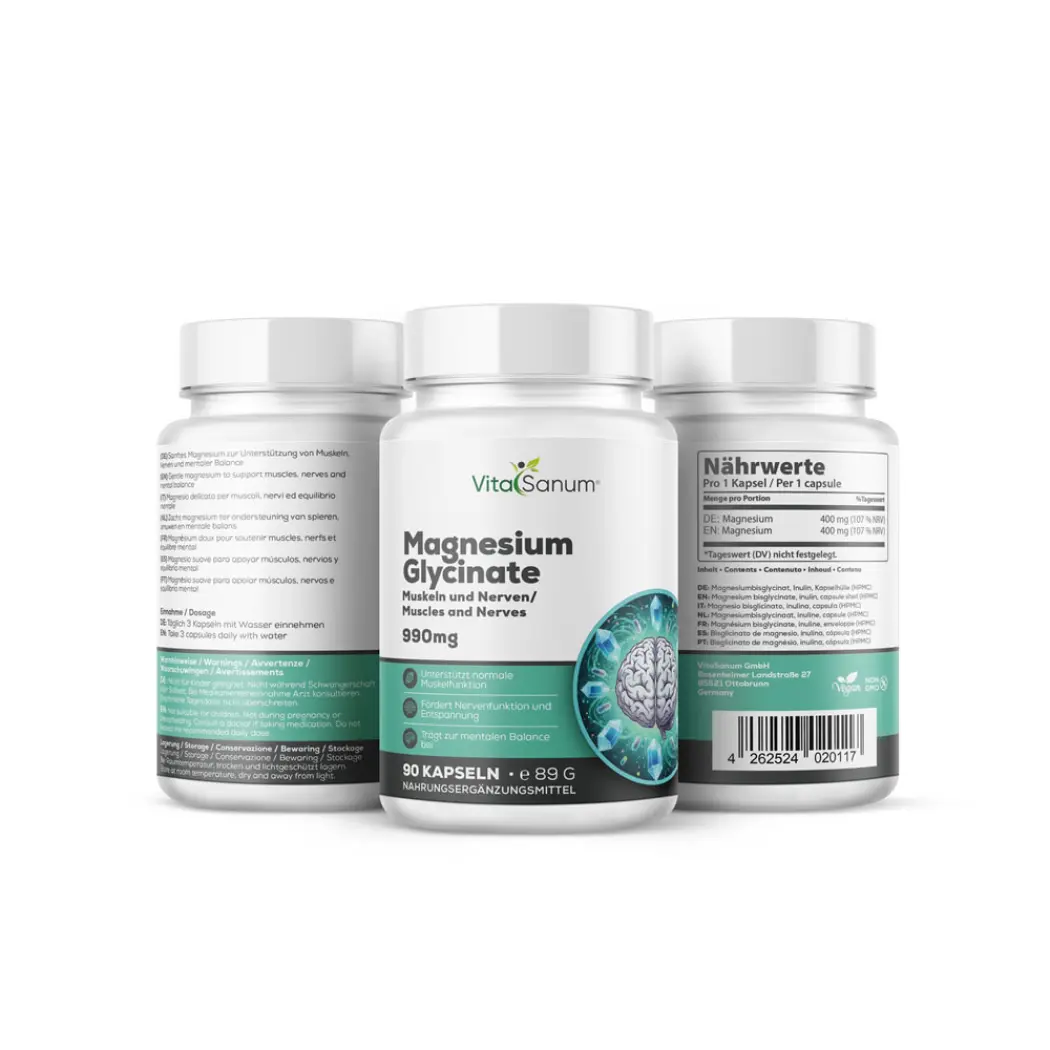 VitaSanum Magnesium Glycinate 400 mg - 90 Kapseln — VitaSanum
