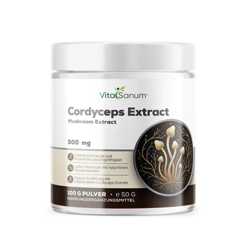 Cordyceps Extrakt 500 mg Tagesportion - Pulver 50 g — VitaSanum