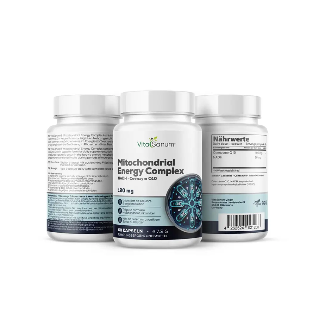 VitaSanum Mitochondrial Energy Complex – NADH & Q10, 60 Kaps. — VitaSanum