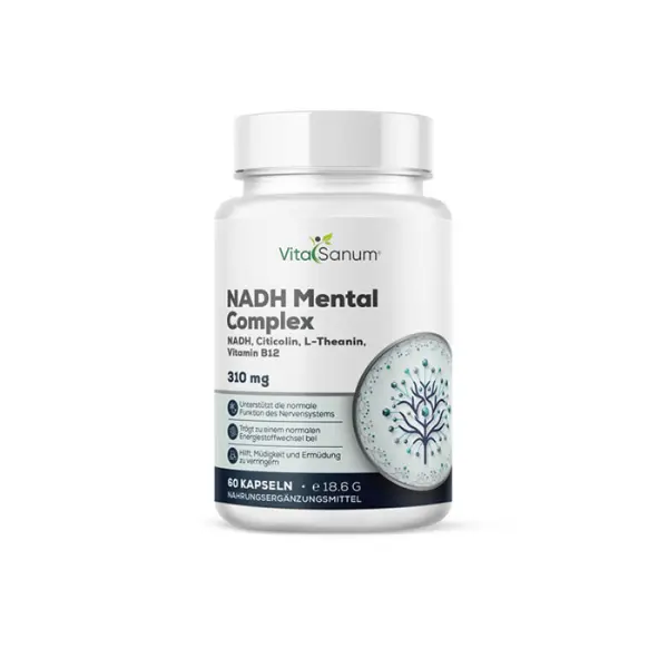 NADH 20 mg und Citicolin 500 mg – 60 Kapseln