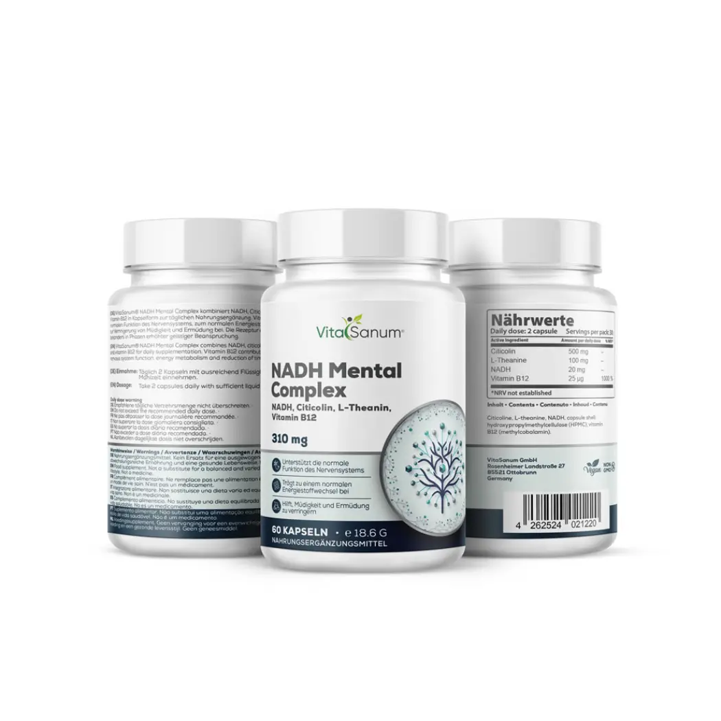 VitaSanum® NADH Mental Complex – 60 Kapseln — VitaSanum