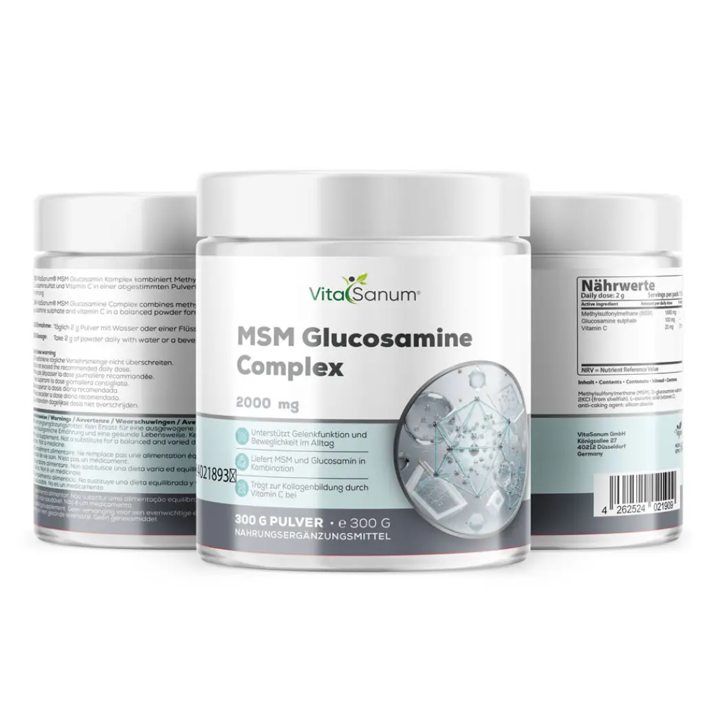 VitaSanum® MSM Glucosamine Complex 2000 mg – 300 g — VitaSanum