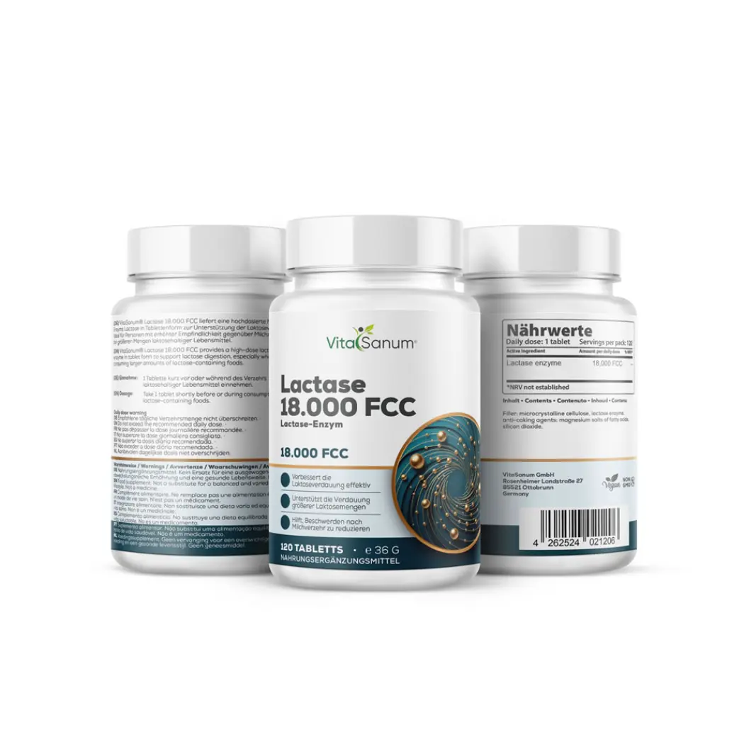 VitaSanum® Lactase 18.000 FCC – Lactase-Enzym — VitaSanum