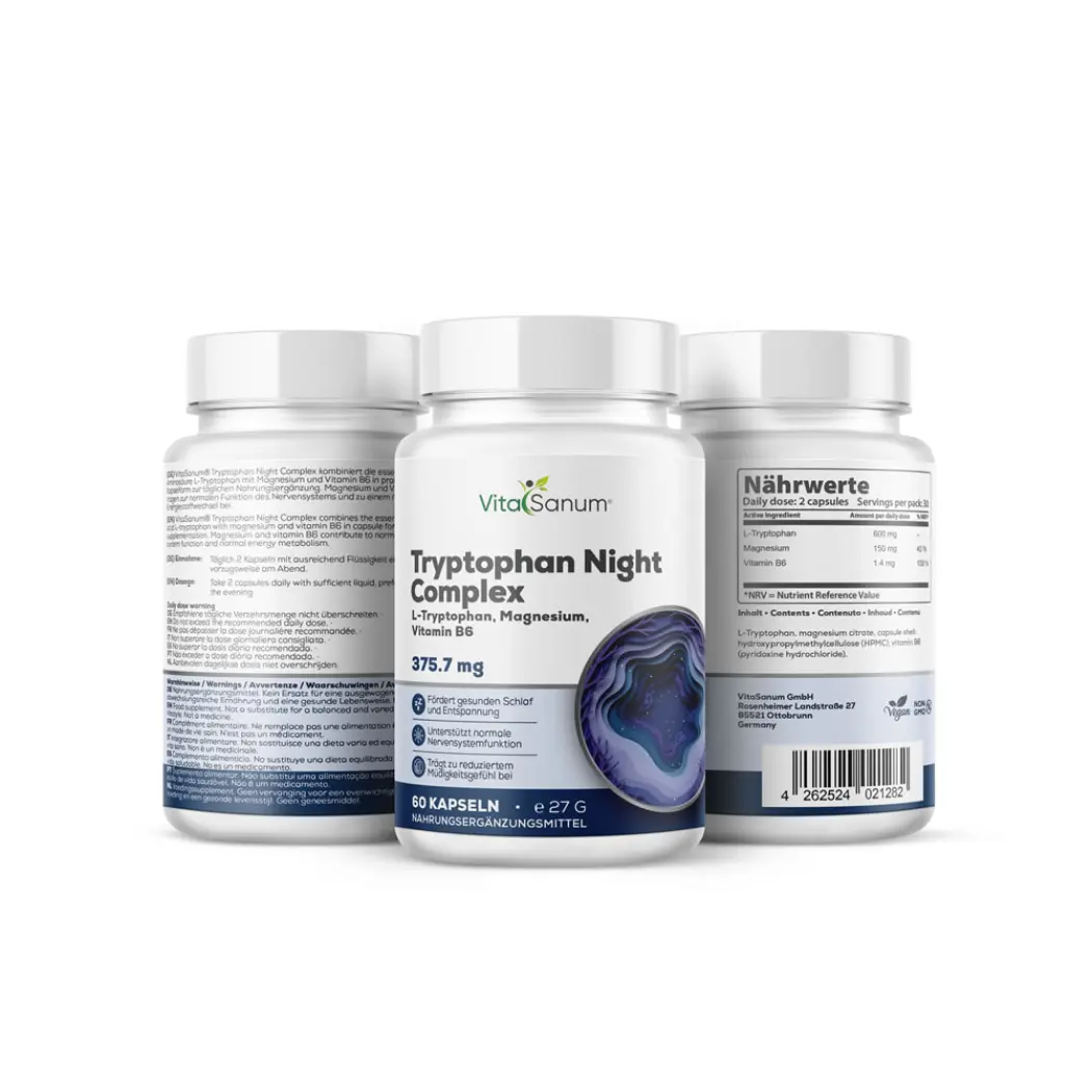 VitaSanum® Tryptophan Night Complex – Tryptophan, Magnesium, B6 — VitaSanum