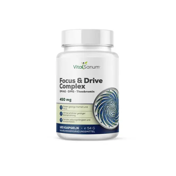 DMAE, DMG, Theobromin 300 mg – 120 Kapseln