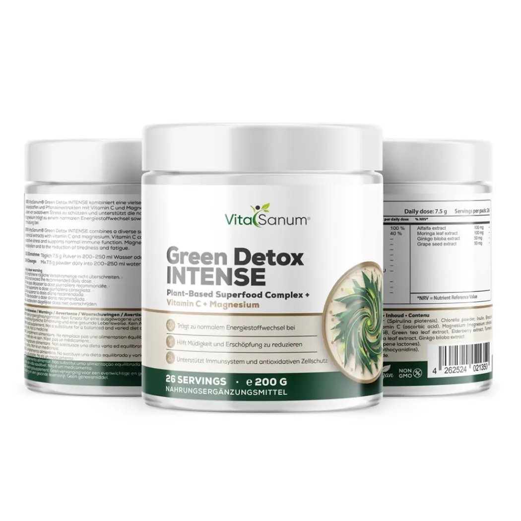 VitaSanum® Green Detox INTENSE – Vitamin C und Magnesium — VitaSanum