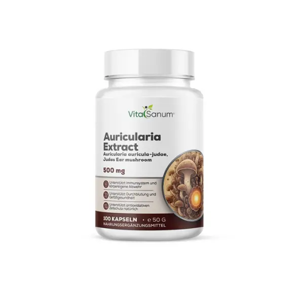 Auricularia Extrakt 500 mg – 100 Kapseln
