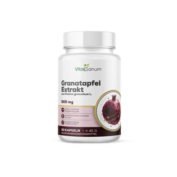 Extrait de grenade 500 mg – 90 gélules