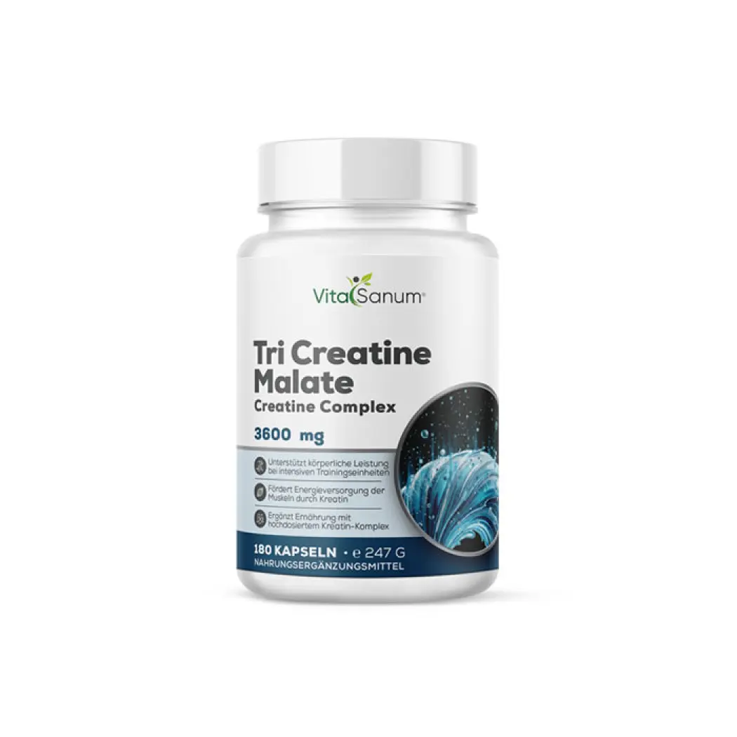 VitaSanum Tri Creatine Malate 3.600 mg – 180 Kapseln — VitaSanum