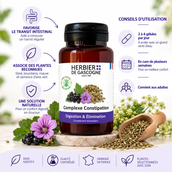 Bourdaine Anis Mauve – 200 gélules