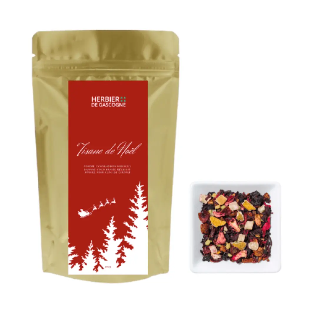 Thé Noir et Tisane de Noël – Coffret 2 x 80g + mug offert — L'Herbier de Gascogne