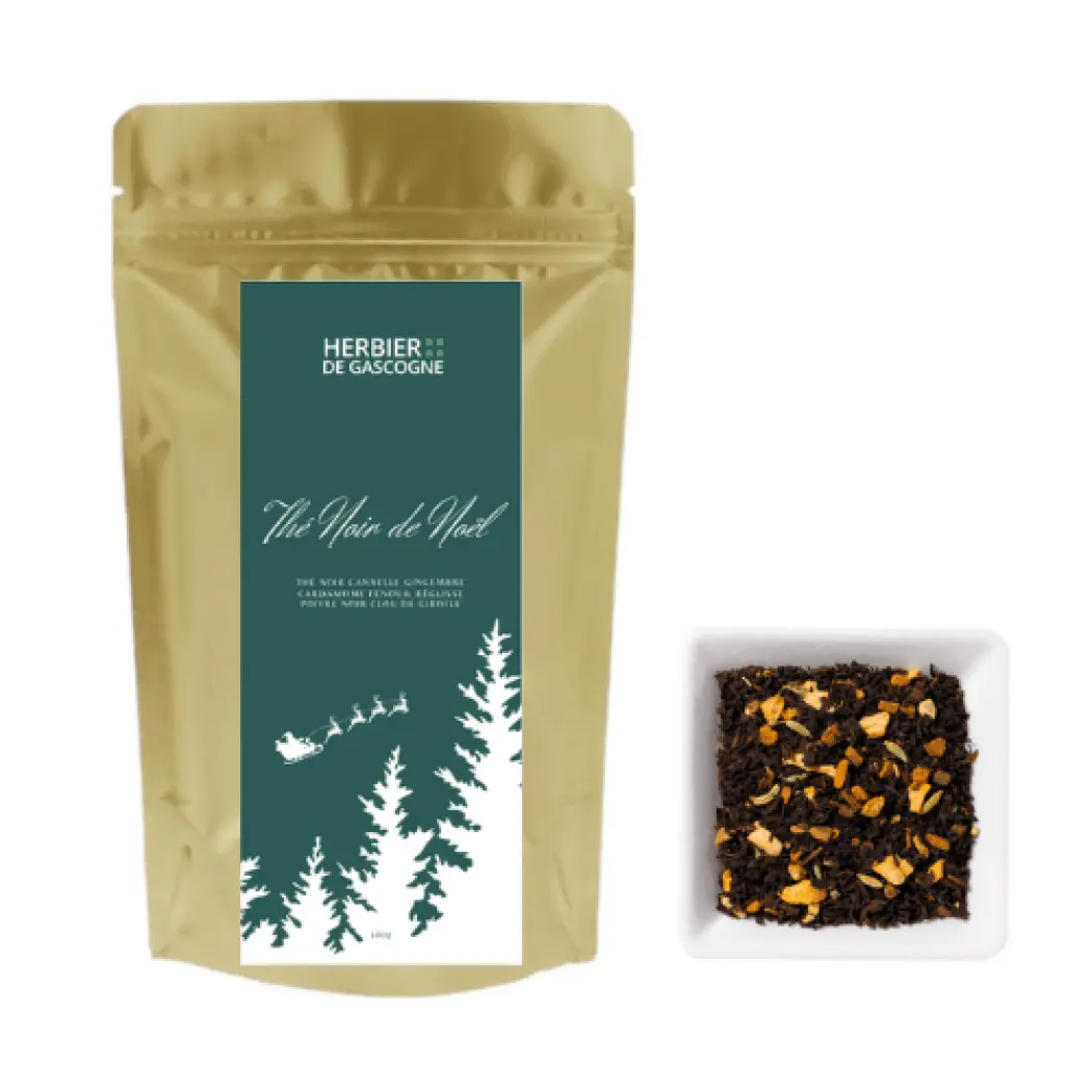Thé Noir et Tisane de Noël – Coffret 2 x 80g + mug offert — L'Herbier de Gascogne