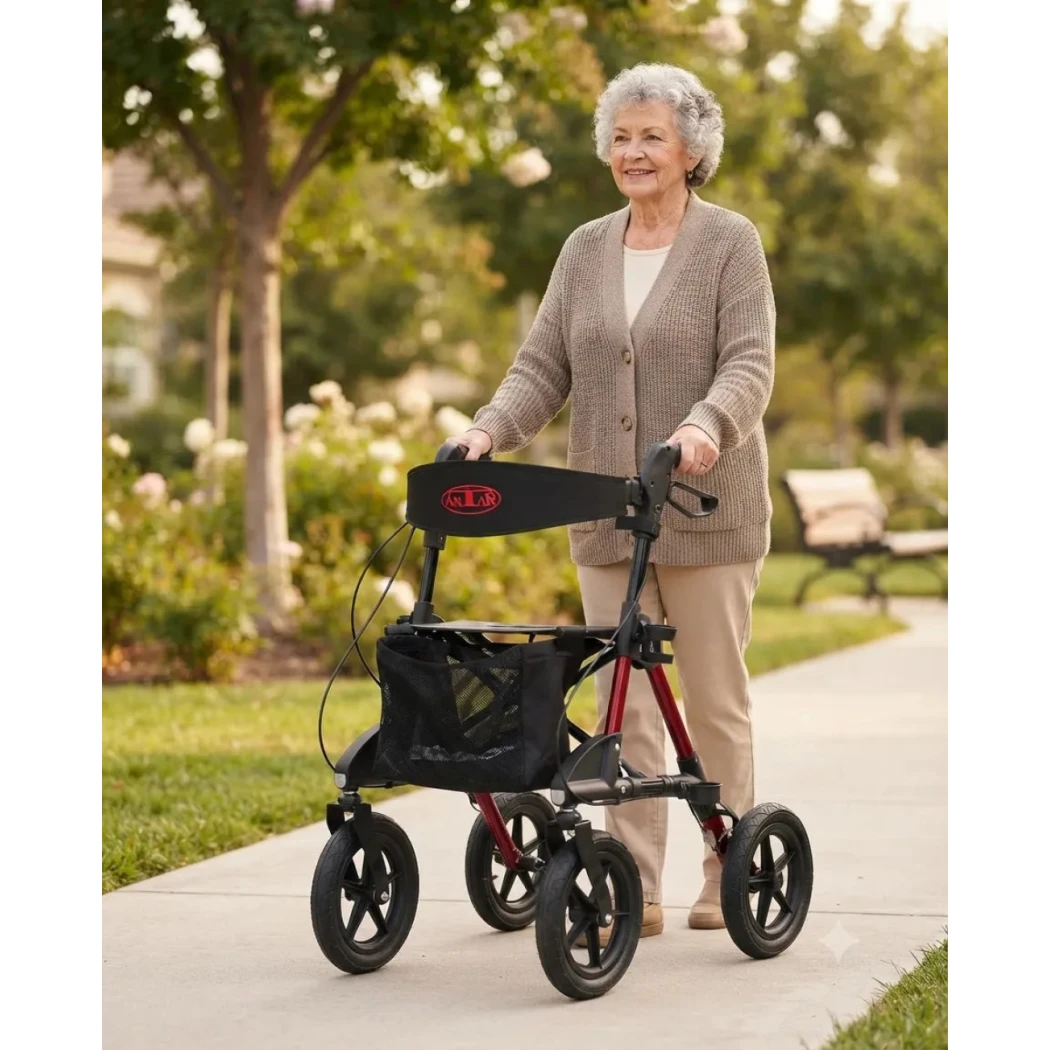 Déambulateur tout terrain à pneus gonflables - pliable — rehavibe