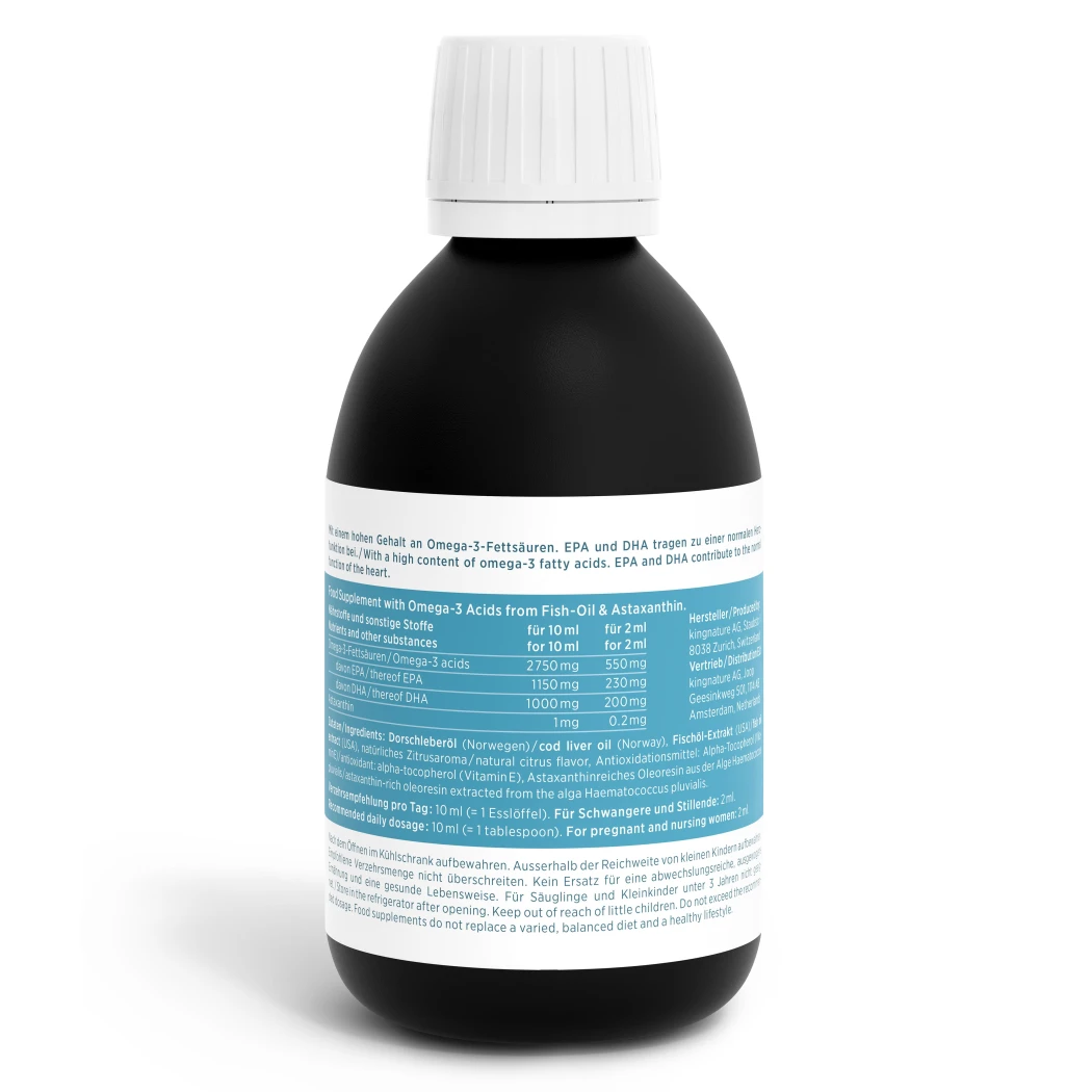 Oméga-3 liquide EPA DHA concentré - 250 ml — kingnature