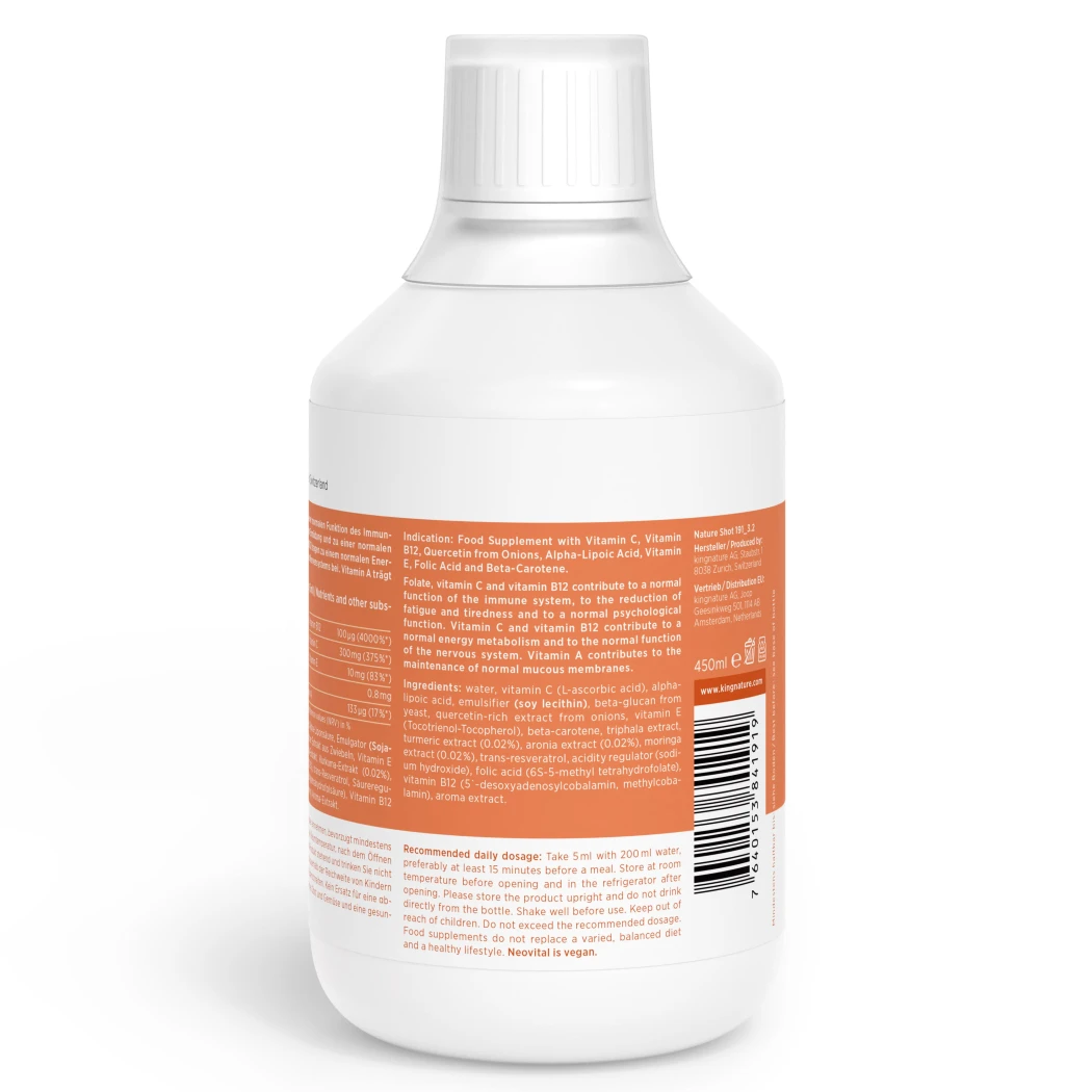 Multivitamines liposomales vitamine C 300 mg - 450 ml — kingnature