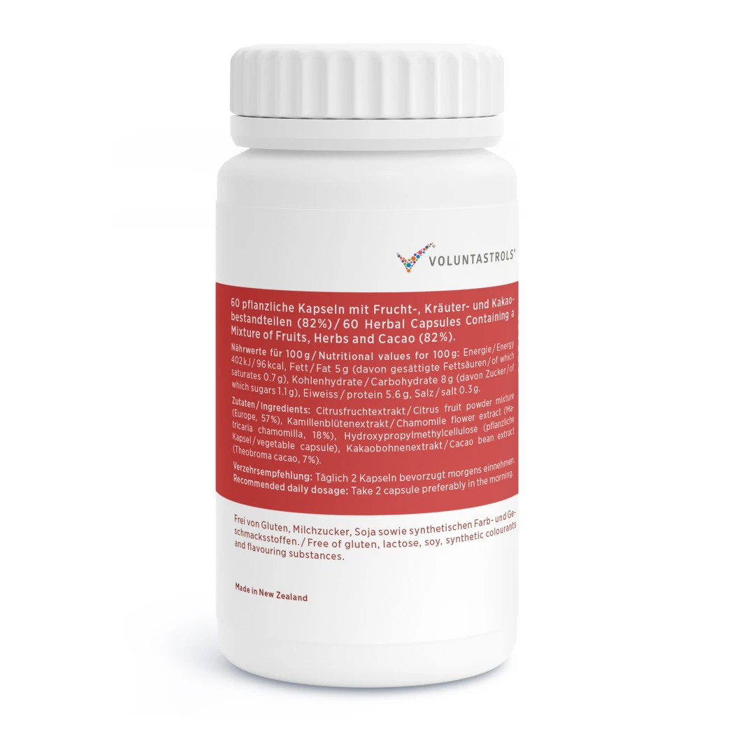 Complexe de fruits agrumes, camomille et cacao - 60 gélules — kingnature