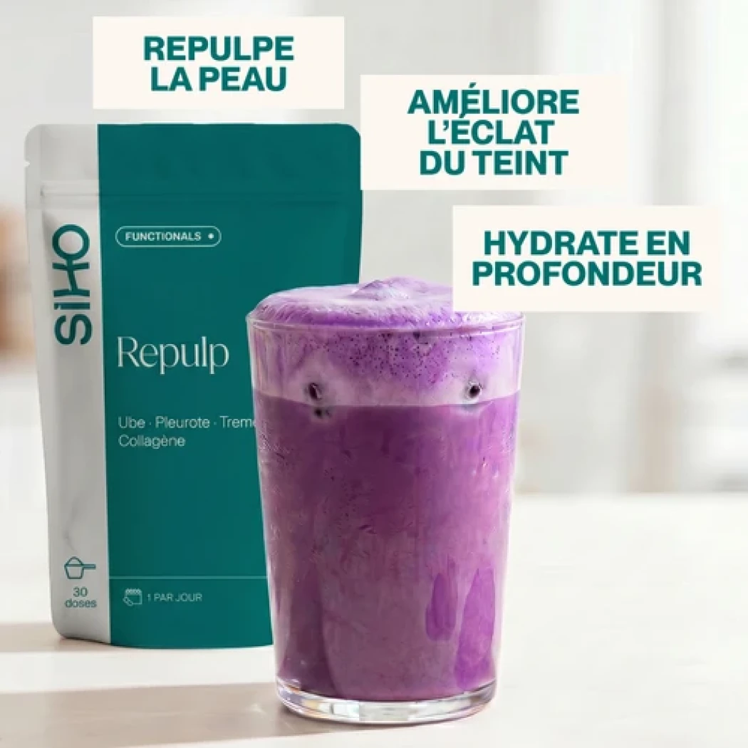 Repulp | Boisson Fonctionnelle Ube Pleurote Tremella - Peau Fermeté Teint — Siho