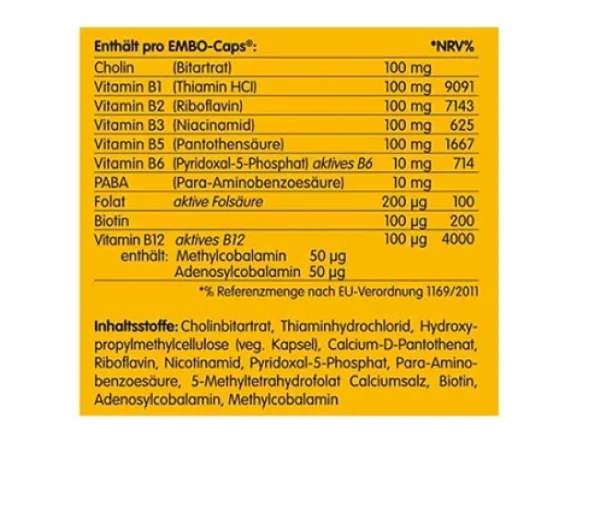 Complexe vitamines B - 90 gélules