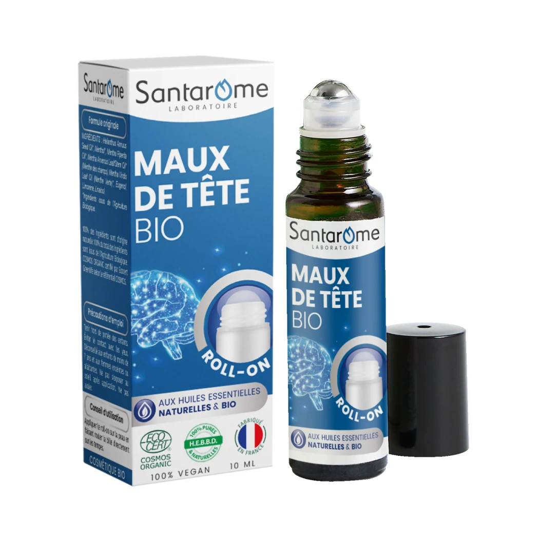 Roll-on Maux de Tête Bio — Santarome Bio