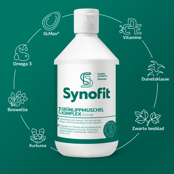 Synofit 7-in-1 Grünlippmuschel Komplex Flüssig 200 ml Erhaltungskur