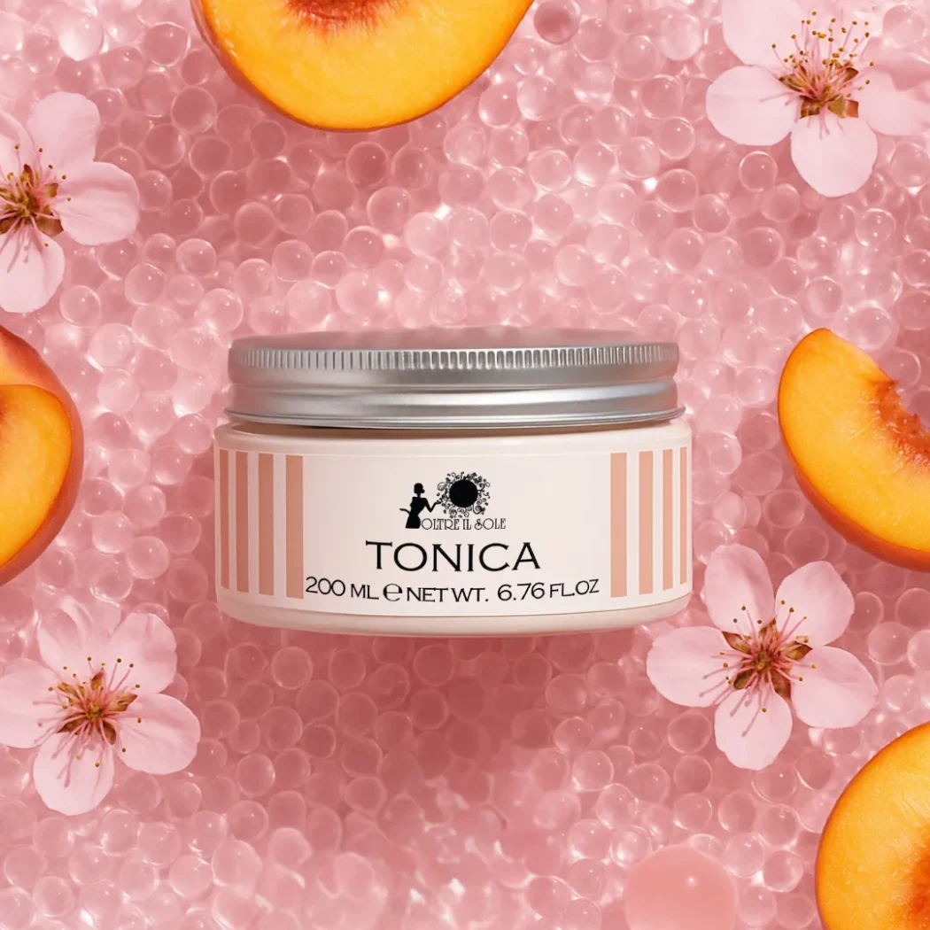 Tonica – Crème corps tonifiante au parfum de pêche – 200 ml — OLTRE IL SOLE