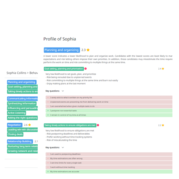 Built-in Assessments