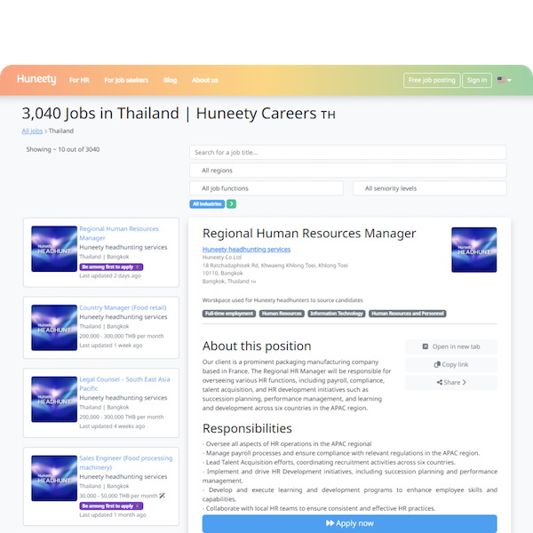 Job board Huneety