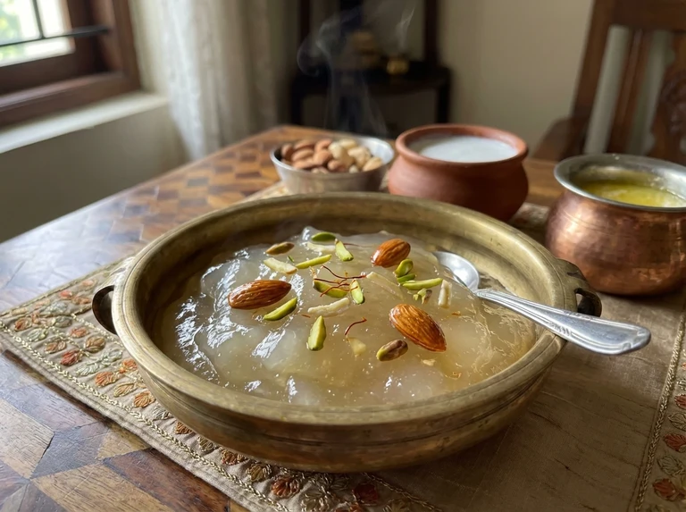 Aaud (Rice Flour Halwa)