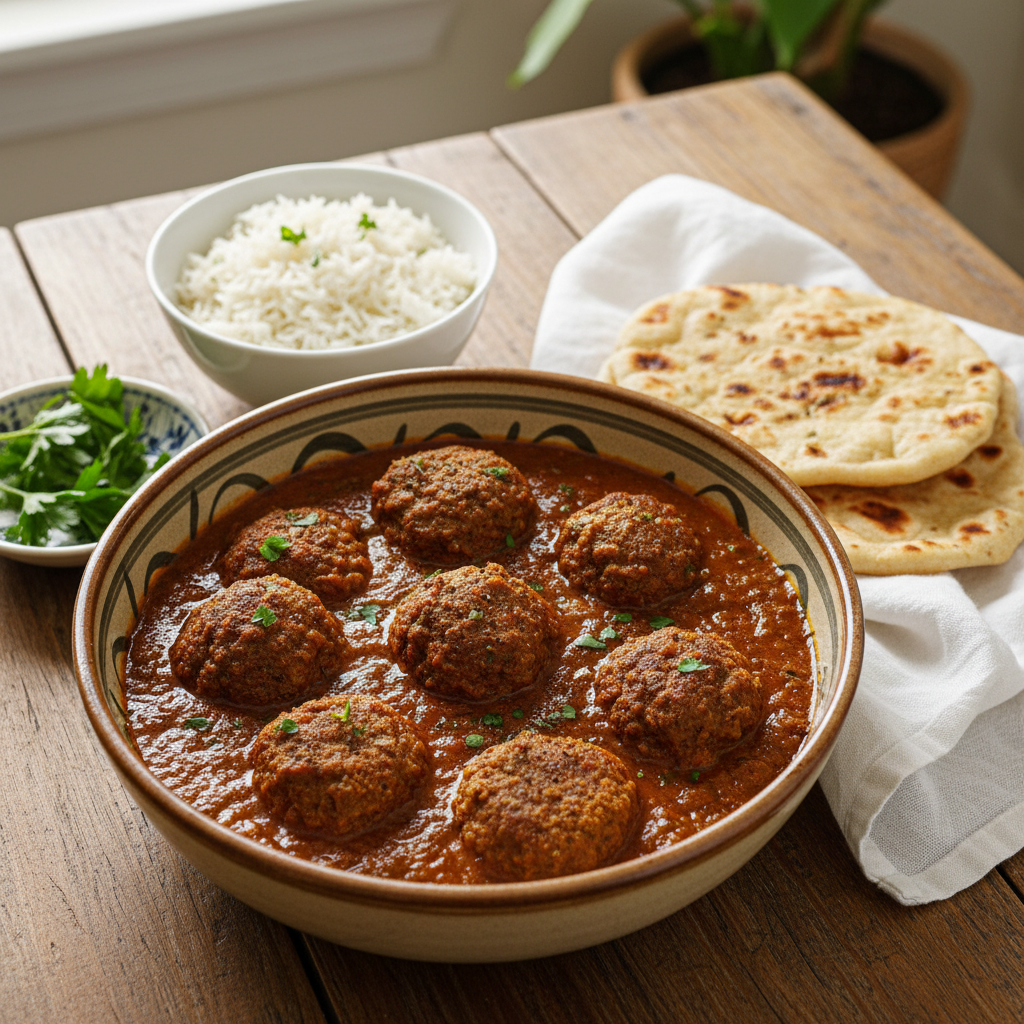 Beef Forcemeat Ball Curry (Beef Kofta Curry)