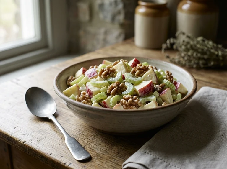 Apple, Celery-and-English Walnut Salad