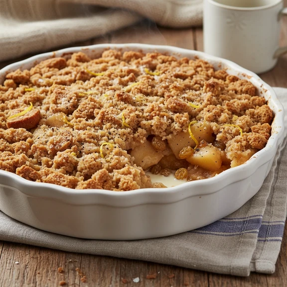 Apple Crumble Pudding