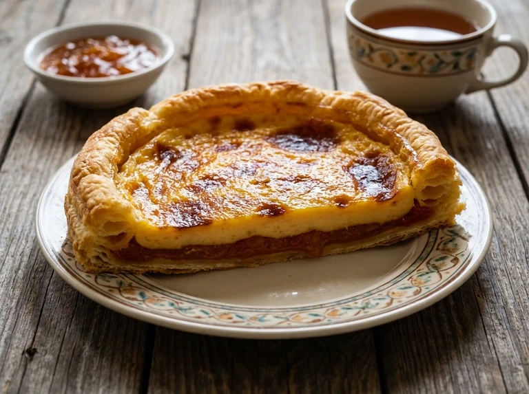 Apricot Jam Custard Tart