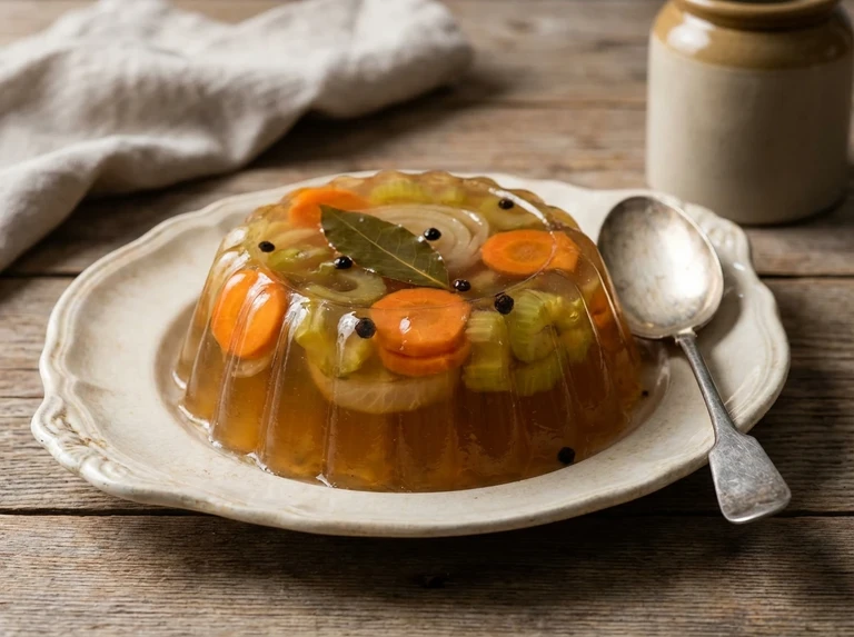 Aspic Jelly from Bouillon Capsules, Etc.
