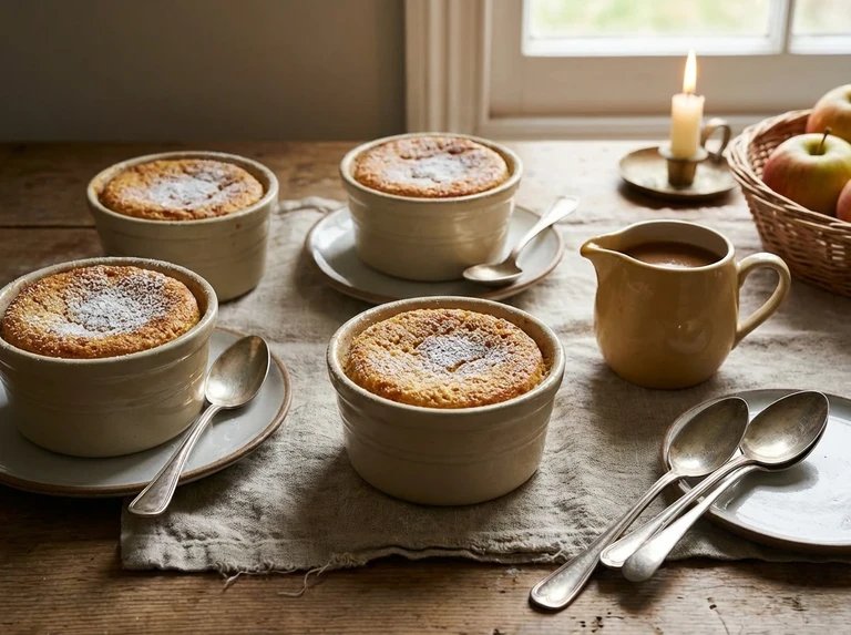Baked Cottage Pudding (Four portions)
