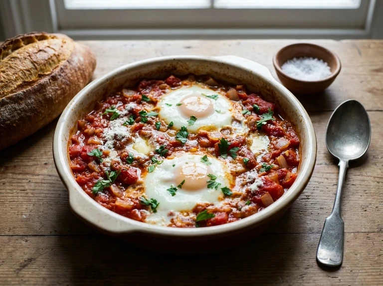 BAKED EGG WITH TOMATOES