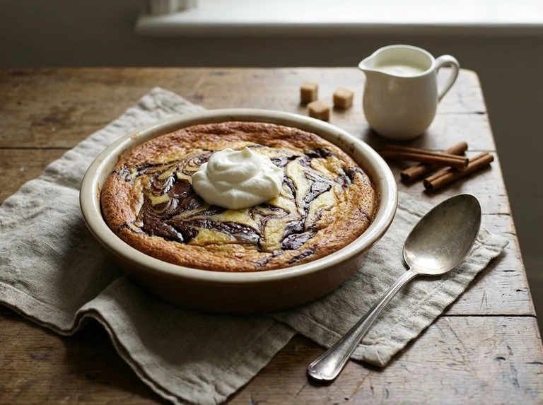 Baked Marble Pudding